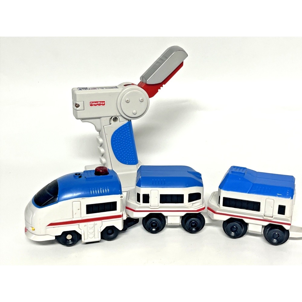 Geotrax Train Remote Control Blue & White Crosstown Express Lines City UNTESTED